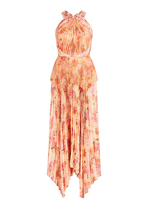 Pleated Halter Dress