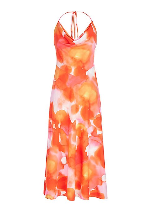 Floral Cowl Dress