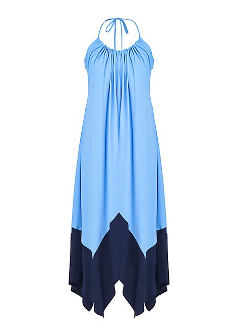 Flowing Colorblock Midi Dress