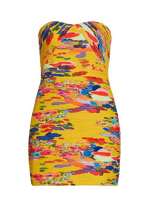 Vibrant Gathered Minidress