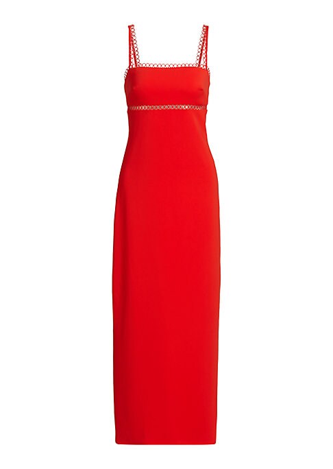 Lace Trim Sheath Dress