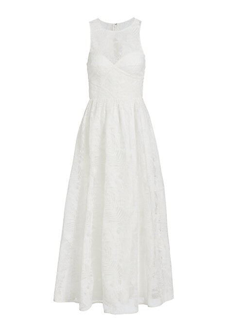 Embroidered Fit & Flare Dress