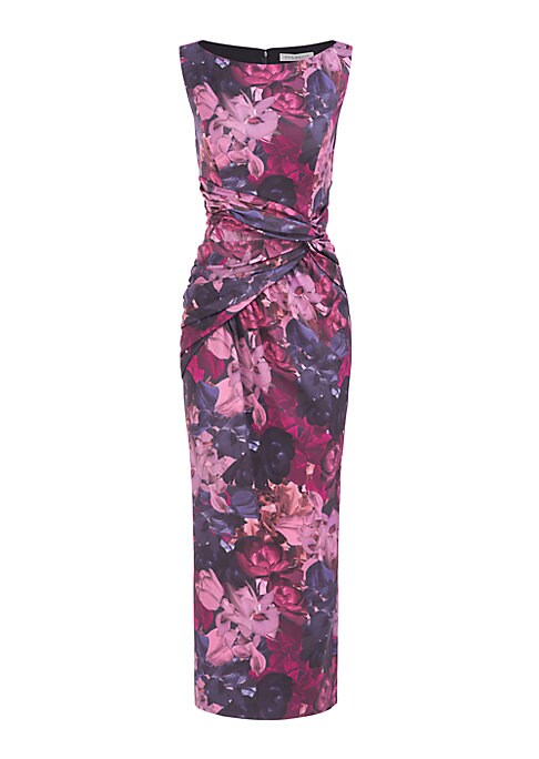 Floral Twist Maxi Dress