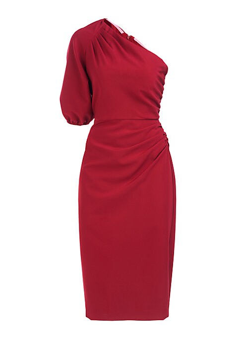 Elegant Asymmetrical Puff Dress
