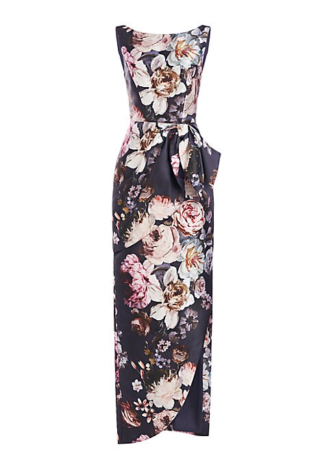Bouquet Ruffle Evening Gown