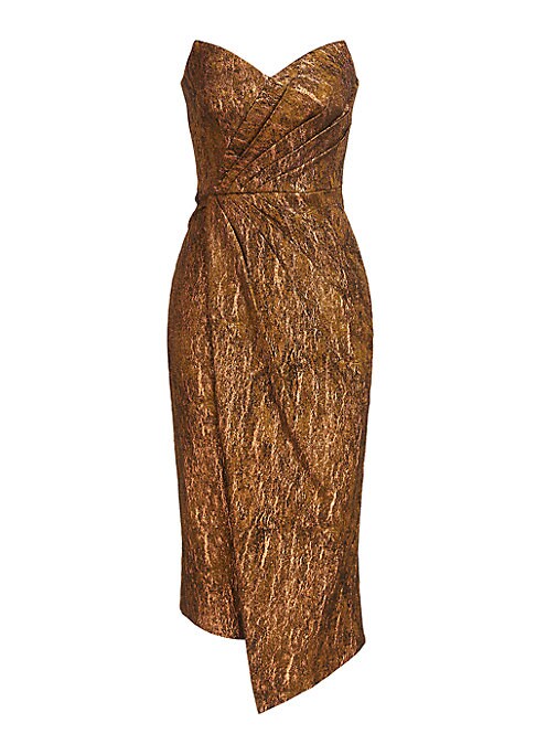 Glam Foil Midi Dress