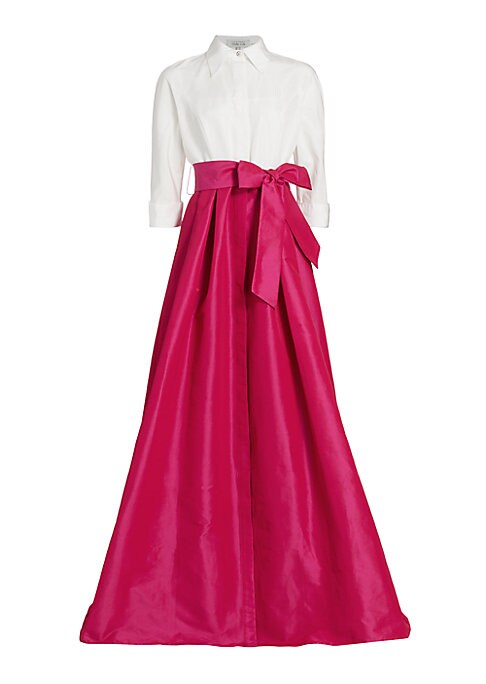 Chic Taffeta Shirt Dress