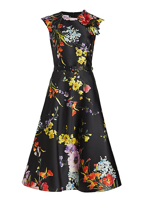 Floral Midi Celebration Dress