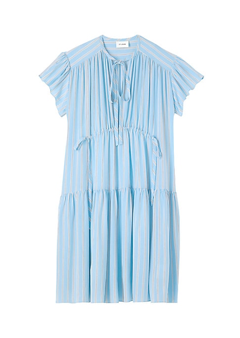 Chic Tiered Silk Dress
