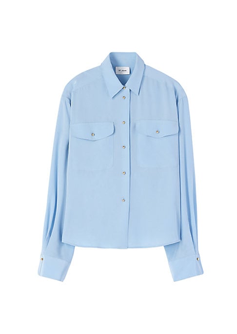 Elegant Silk Button Shirt