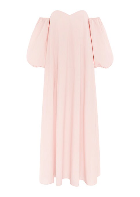 Sweetheart Puff Maxi Dress