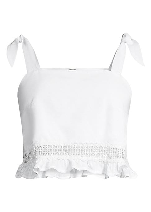 Lace Trim Crop Top