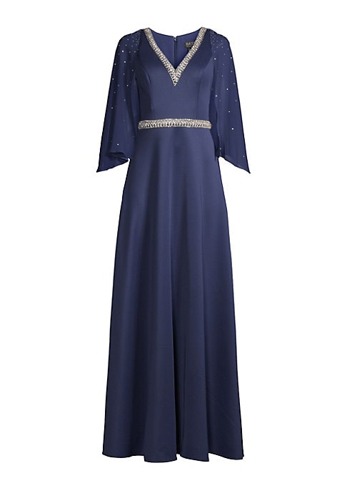 Glamorous Cape Gown
