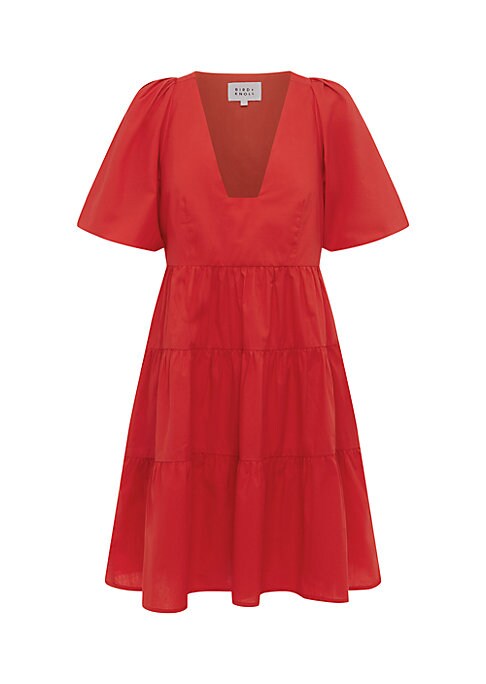 Cotton Puff Sleeve Dress