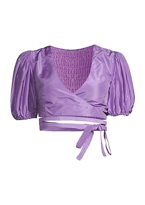 Luxe Lace-Up Blouse