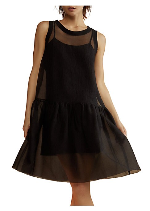 Sheer Flare Minidress