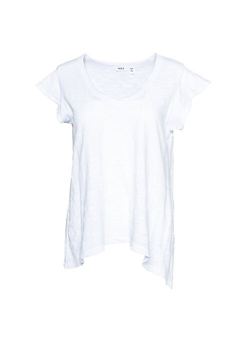 Vibrant Flutter V-Neck Tee