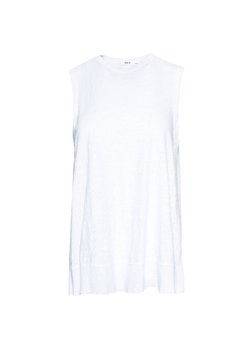 Cropped Ribbed Cotton Top