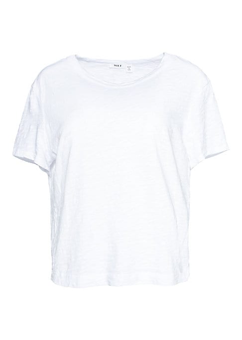 Cropped Cotton Crew Tee