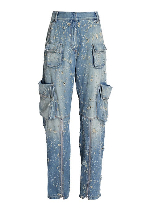 Chic Cargo Denim Trousers