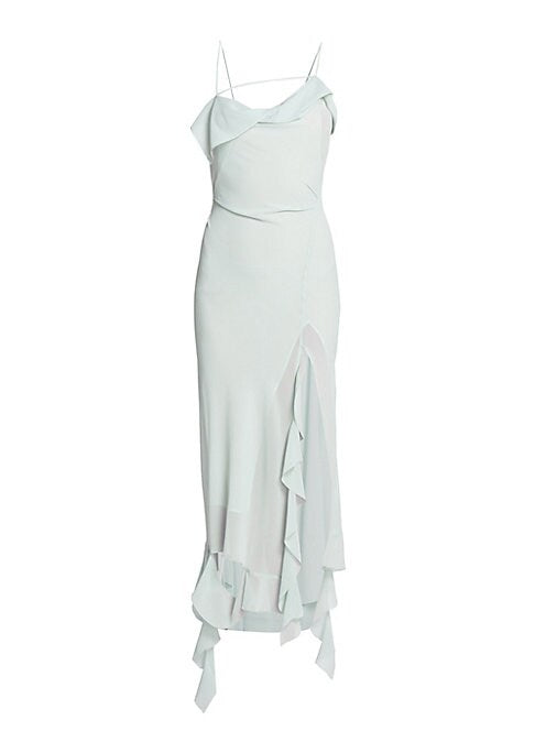 Chic Cowl Chiffon Dress