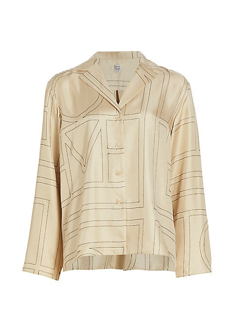 Silk Monogram Top