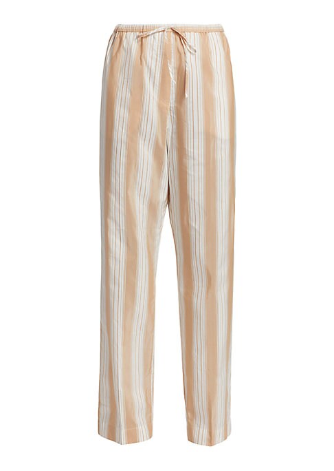 Silk-Cotton Wide-Leg Trousers