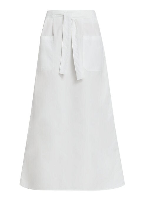 Chic Tie-Waist Midi Skirt