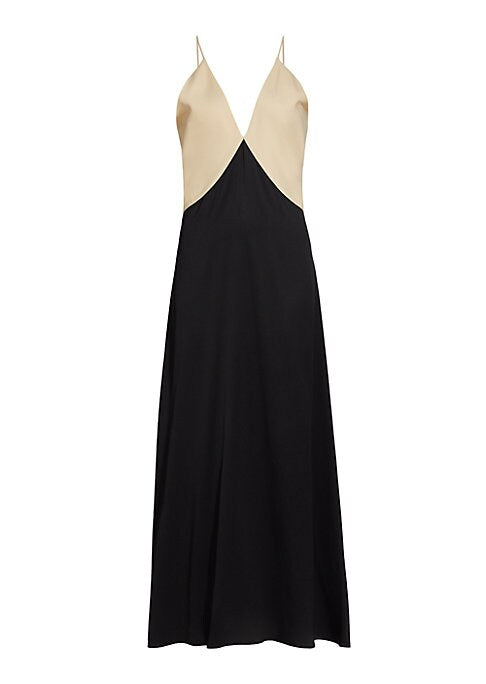 Elegant Twill Maxi Dress