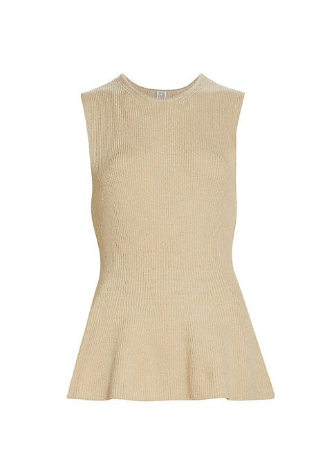 Sleek Peplum Knit Top