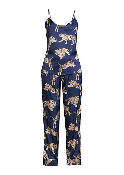 Satin Tiger Pajama Set