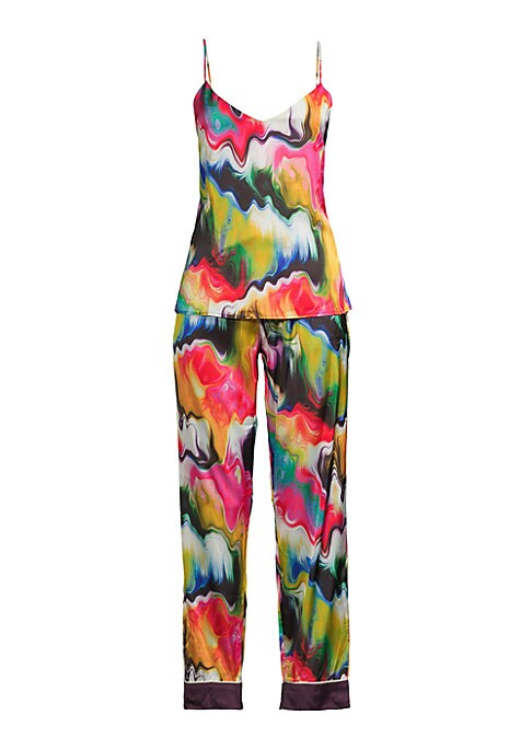 Vibrant Print Pajama Set