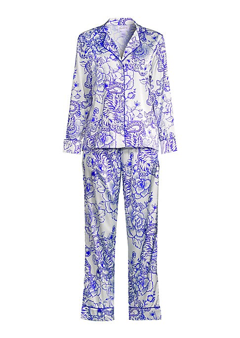 Tropical Print Pajama Set