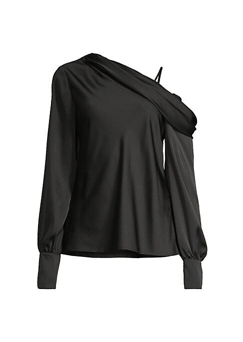 Chic Draped One-Sleeve Top