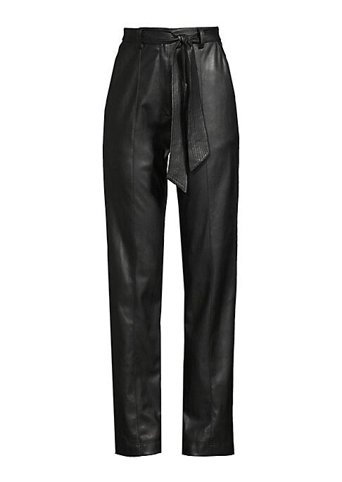 Chic Faux Leather Trousers