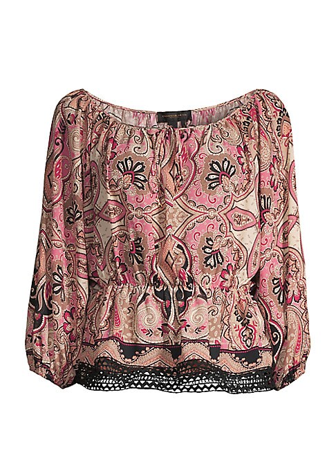 Paisley Lace Poet Top