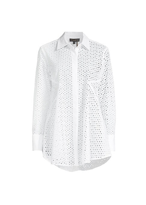 Eyelet High-Low Tunic