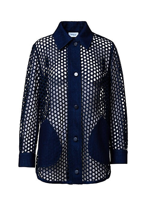 Chic Dot Mesh Top