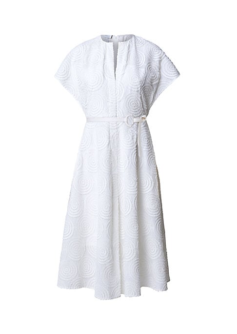 Chic Embroidered A-Line Dress
