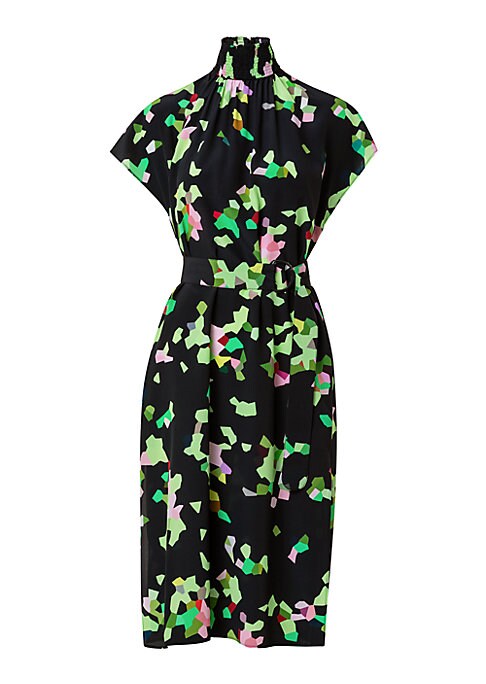 Vibrant Silk Sheath Dress