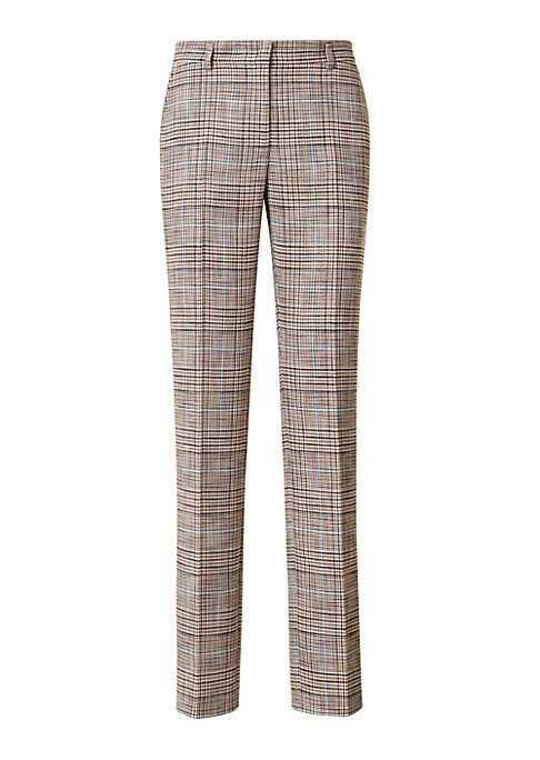 Plaid Tailored Trousers