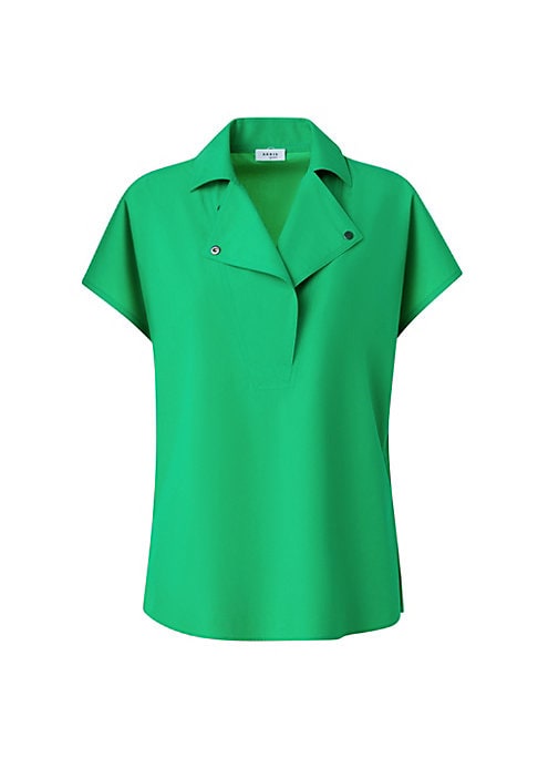 Snapped Collar Blouse
