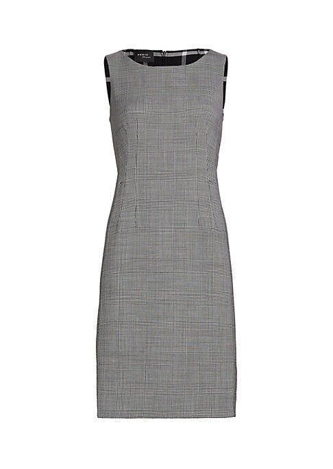 Chic Check Wool Dress