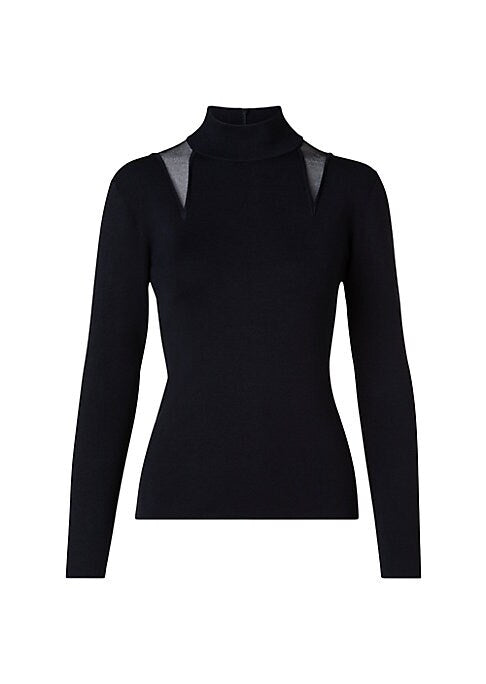 Elegant Tulle Turtleneck Top