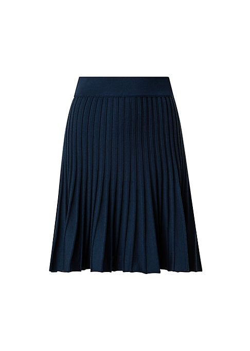 Chic Pleated Knit Skirt