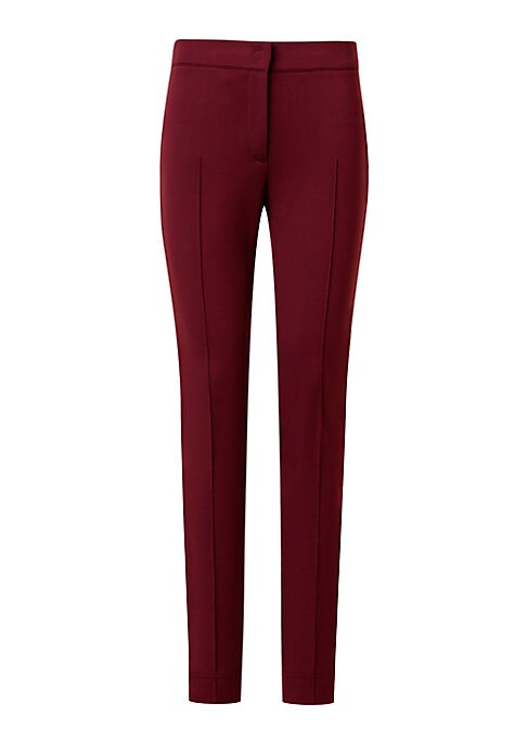 Pleat-Detail High-Waisted Leggings