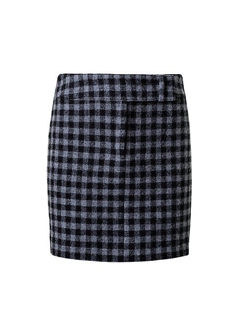 Two-Tone Wool Skirt