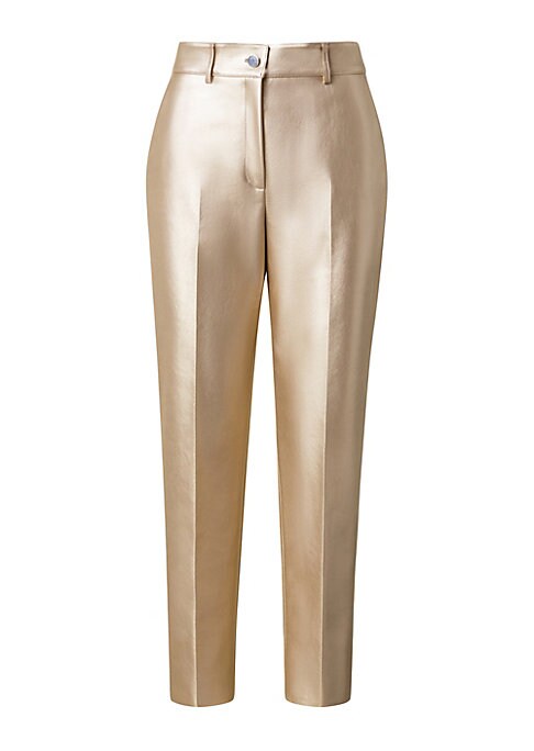 Metallic Tapered Chic Pants