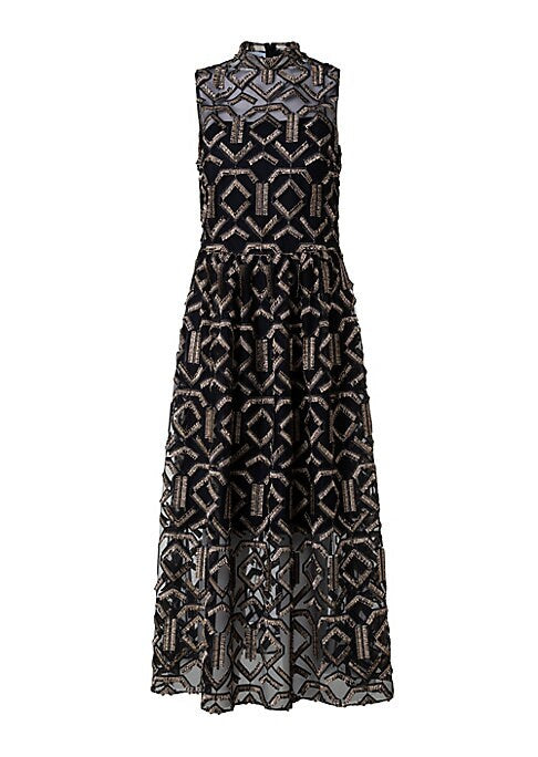 Fringe Elegance Midi Dress