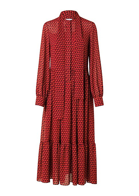 Playful Pelican Midi Dress